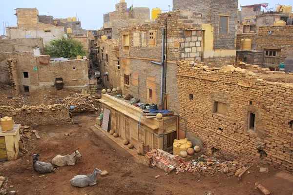 Residential houses in Jaisalmer fort, India — Stock Photo, Image