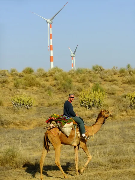 Thar deserto forma uma fronteira natural entre a Índia eo Paquistão Imagens De Bancos De Imagens Sem Royalties