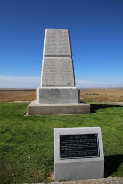 ABD Ordusu Memorial son Stand Hill adlı küçük Bighorn Battlefi üzerine