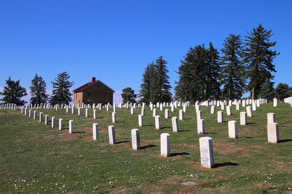 少しビッグホーン戦場国立でカスター国立墓地 — ストック写真