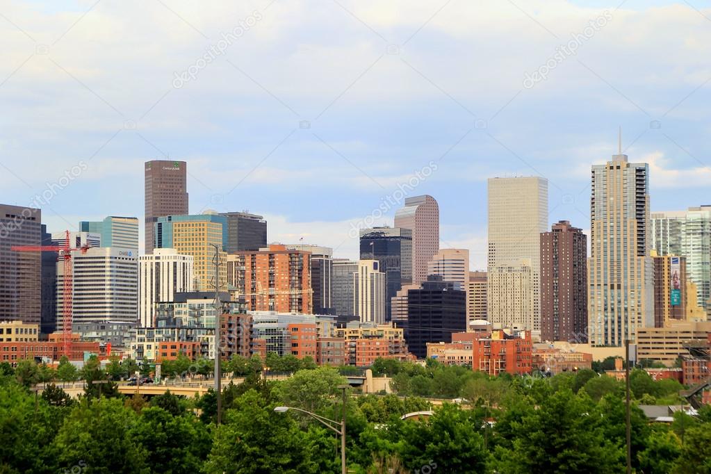 Skyline of Denver in Colorado, USA.