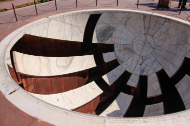 Sundial at Astronomical Observatory Jantar Mantar in Jaipur, Ind
