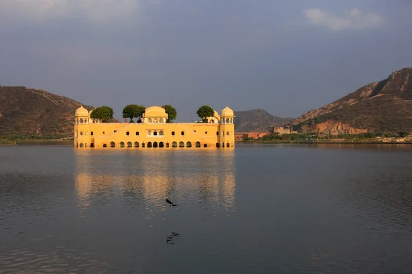 印度拉贾斯坦邦斋浦尔的Jal Mahal和Man Sagar湖. — 图库照片