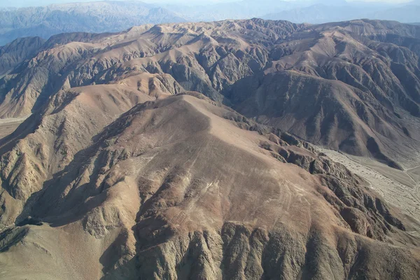 Vista aérea de Pampas de Jumana perto de Nazca, Peru . — Fotografia de Stock
