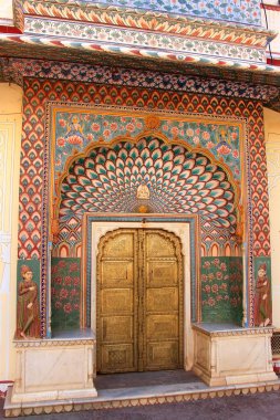 Lotus Gate Pitam Niwas Chowk, Jaipur City Palace, Rajasthan, 