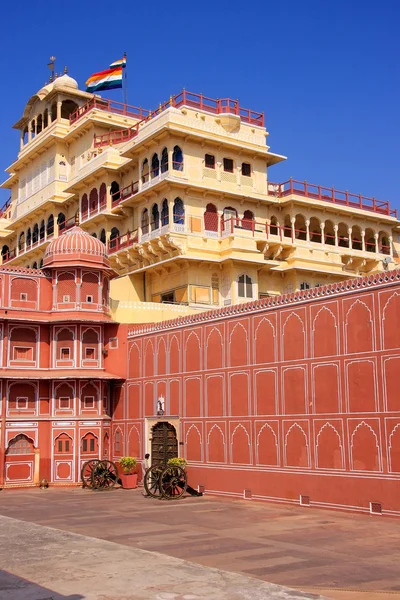 Chandra Mahal v Jaipur City Palace, Rajasthan, Indie — Stock fotografie