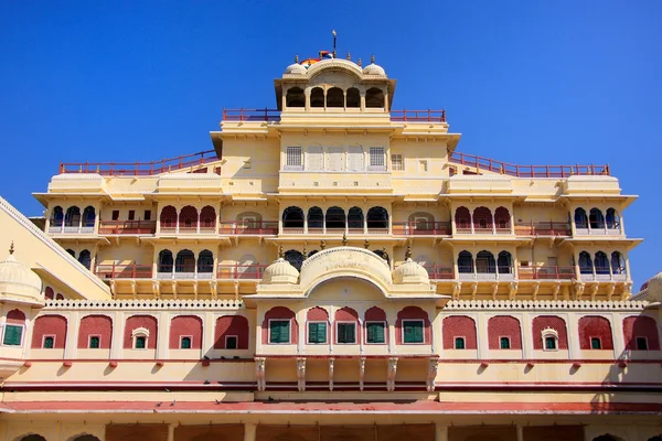 Chandra mahal von pitam niwas chowk aus gesehen, jaipur city palace, r — Stockfoto