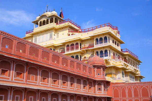 Chandra Mahal v Jaipur City Palace, Rajasthan, Indie — Stock fotografie