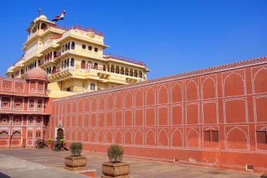 Chandra Mahal in Jaipur City Palace, Rajasthan, India clipart