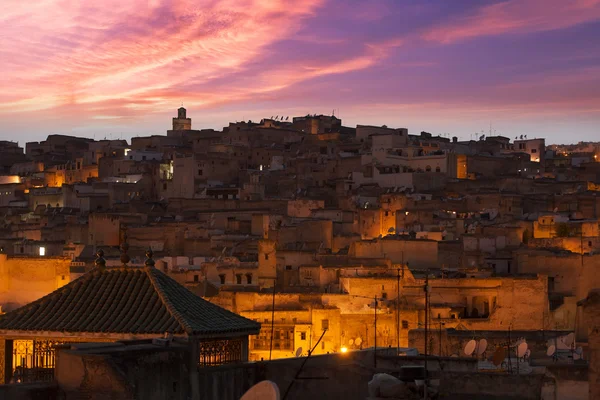 Coucher de soleil à Fès — Photo