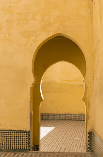 Meknes, Moulay Ismail Türbesi kapı — Stok fotoğraf