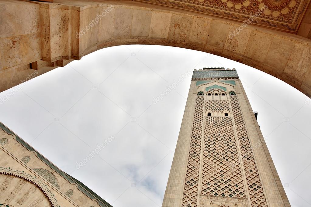 Exterior of the Hassan II Mosque in Casablanca