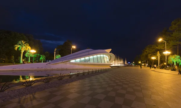 The city center at night in Batumi. — Stock Photo, Image