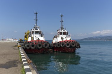 The port in Batumi, Georgia