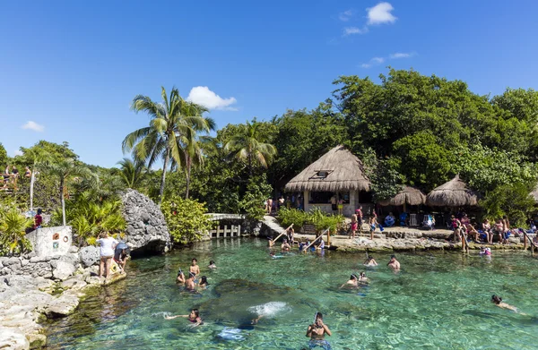 Beautiful beach of Xcaret — Stock Photo, Image