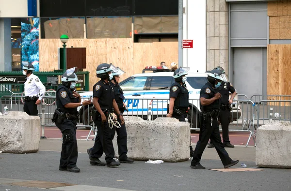 Bronx New York Usa Června 2020 Policie Připravuje Protest George — Stock fotografie