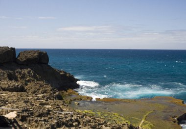 Deniz kıyısında arecibo
