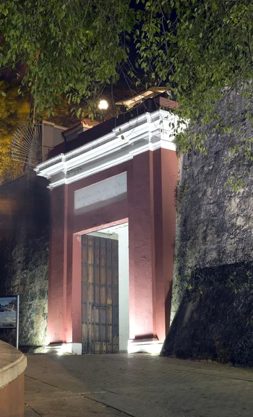 City wall Gate of Old San Juan Fort — Stock Photo, Image