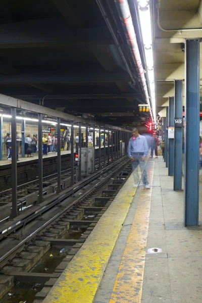 Plataforma de metro de Nueva York — Foto de Stock