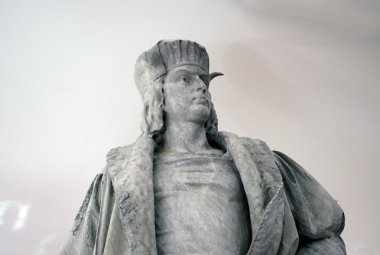 Christopher Columbus NYC heykelinin yakın çekim