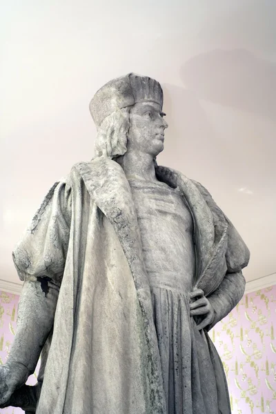 Närbild på staty av Christopher Columbus i Nyc — Stockfoto