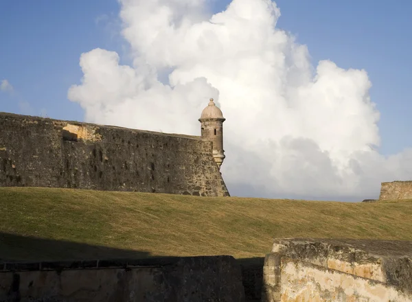 Wskaźnikowych w San Felipe Morro del w Puerto Rico. — Zdjęcie stockowe