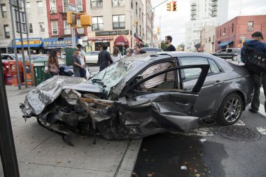 Araba enkazından Queens New York'ta