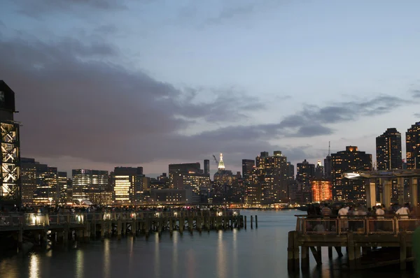 Vista de Manhattan de Long Island City — Fotografia de Stock