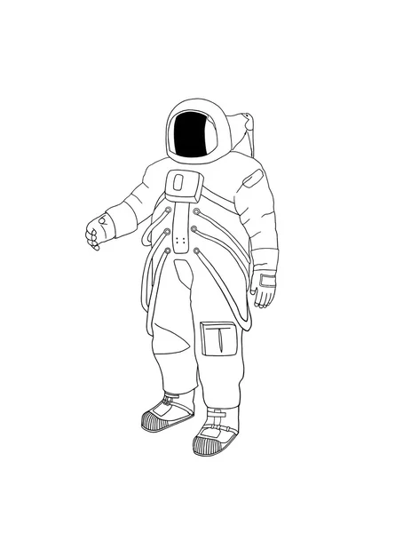 Astronaut digital drawing — Stock Photo, Image