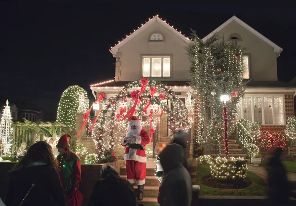 Weihnachtshaus in brooklyn new york — Stockfoto