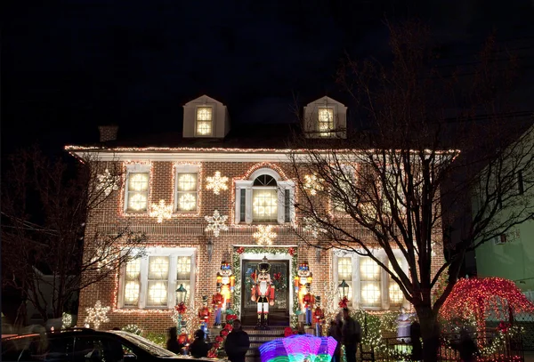 Boże Narodzenie dom w Brooklynie w Nowym Jorku — Zdjęcie stockowe