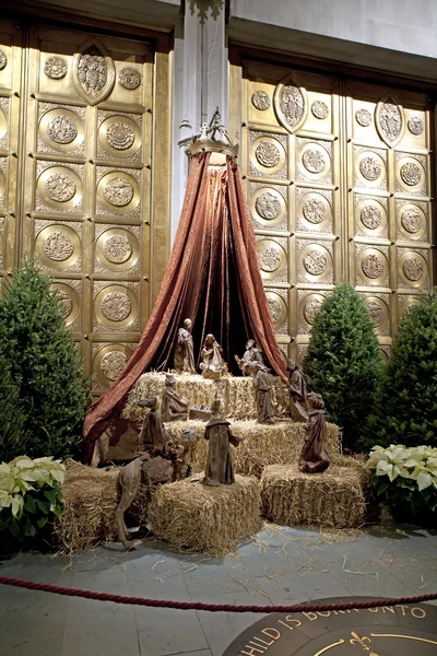 Nativity scene inside Saint John Divine Church — Stock Photo, Image