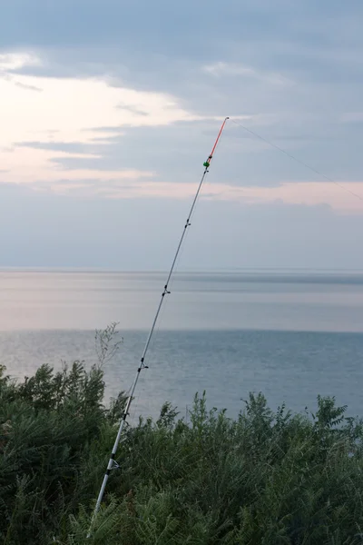 Fiskespö på stranden — Stockfoto