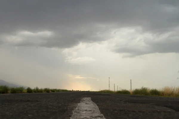 En la carretera del horizonte Imagen De Stock