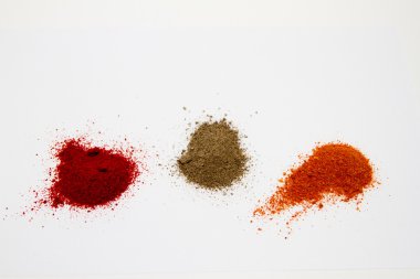 Biber çeşitleri yakınındaki ufalanmış