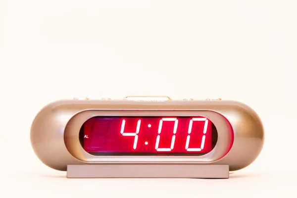 Digitale horloge 4:00 — Stockfoto