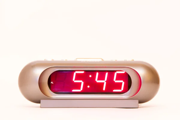 Relógio digital 5: 45 — Fotografia de Stock