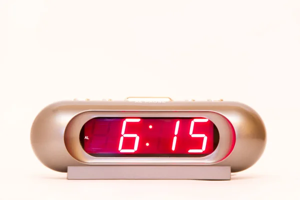 Digital Watch 6:15 — Stock Photo, Image