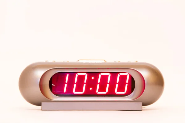 Digitale horloge van 10:00 — Stockfoto