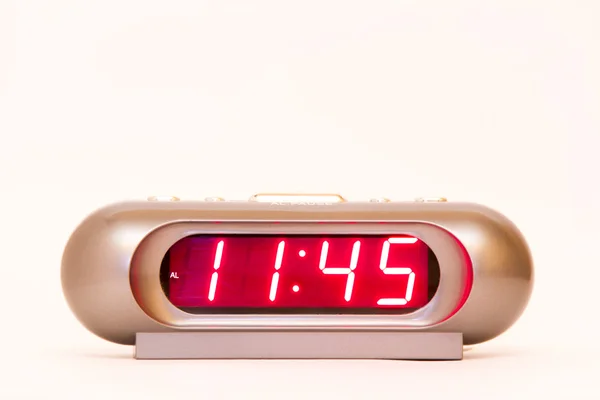 디지털 시계 11시 45분 — 스톡 사진