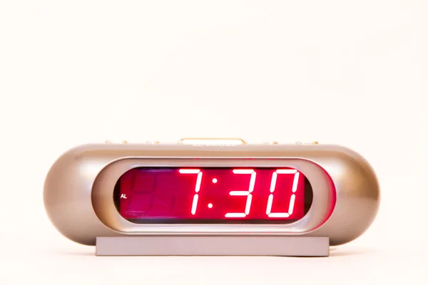 Digital Watch 7:30 — Stock Photo, Image