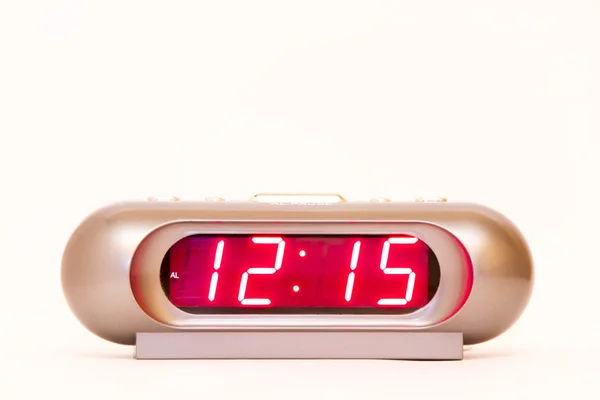 디지털 시계 12:15 — 스톡 사진