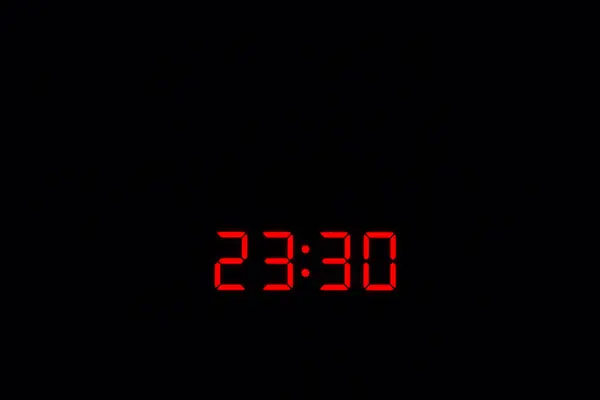Relógio Digital 23: 30 — Fotografia de Stock