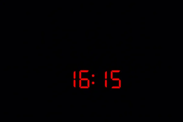 Digital Watch 16: 15 — Stok Foto