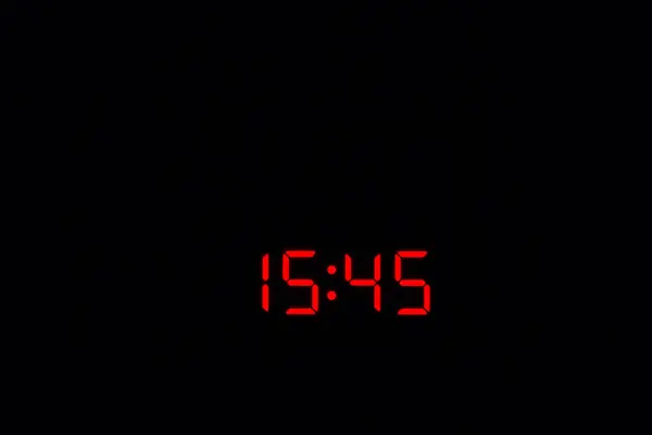 Digital Watch 15: 45 — Stok Foto