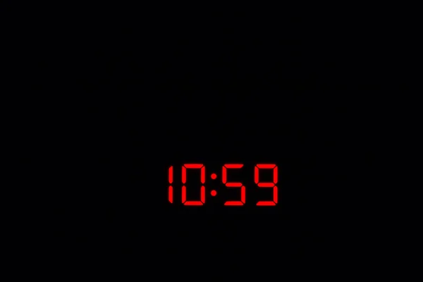 Reloj digital 10: 59 — Foto de Stock