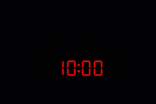 デジタル時計 10:00 — ストック写真