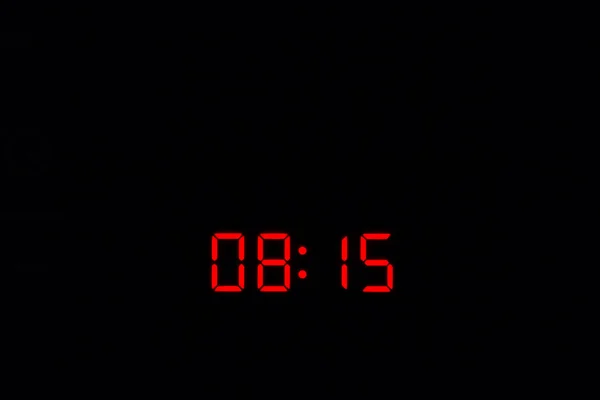 Reloj digital 08: 15 —  Fotos de Stock