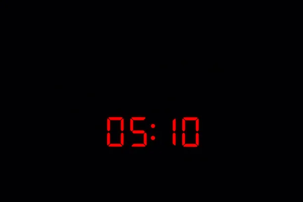 Ψηφιακή ρολόι 05:10 — Φωτογραφία Αρχείου