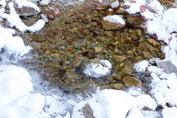 Flusso in inverno — Foto Stock